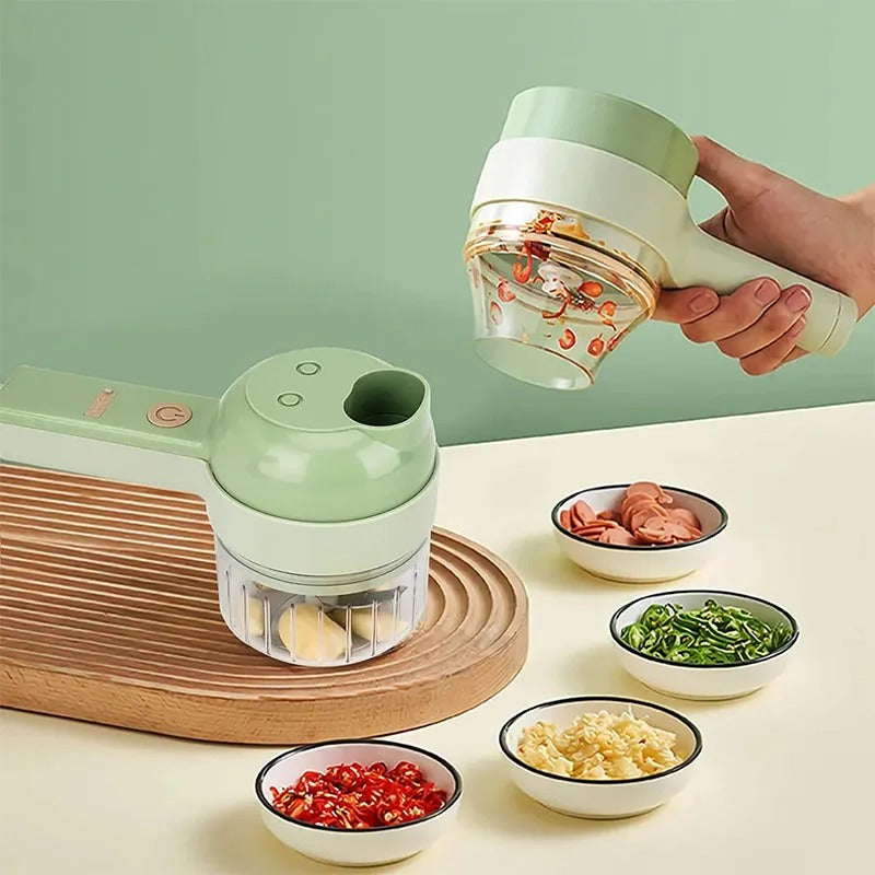 Rechargeable 4 In 1 Electric Vegetable Cutter